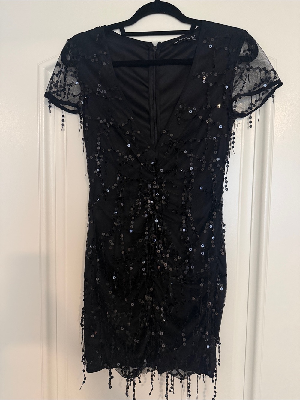 Pretty little thing Elegant Black Sequin Cocktail Dress